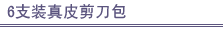6支装真皮剪刀包